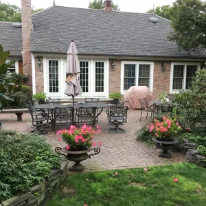 Charming Backyard Patio Garden Suffolk County New York
