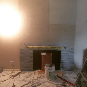 Fireplace Renovation Progress Suffolk County New York