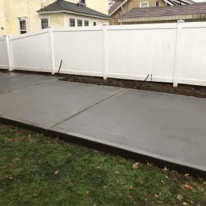 Freshly Poured Concrete Pathway Suffolk County New York