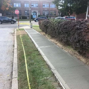 Newly Paved Sidewalk Suffolk County New York