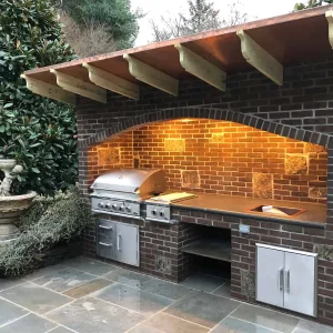 Outdoor Brick Kitchen Grill Suffolk County New York