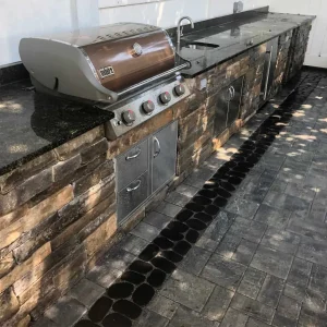 Outdoor Kitchen Stone Grill Suffolk County New York_2