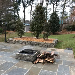 Patio Firepit Woodpile Suffolk County New York