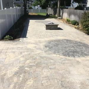 Stone Patio Backyard Design Suffolk County New York