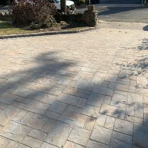 Sunlit Stone Driveway Suffolk County New York