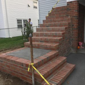 backyard staircase rehabilitation after