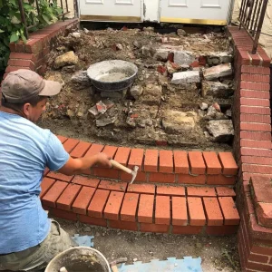Brick Staircase Renovation Suffolk County New York