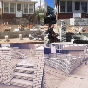Brick Wall Construction Steps Suffolk County New York