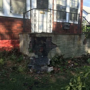 Damaged Brick Porch Suffolk County New York