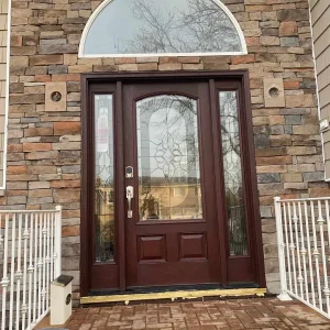 Elegant Wooden Front Door Suffolk County New York