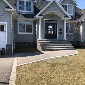 Gray House Entrance Steps Suffolk County New York