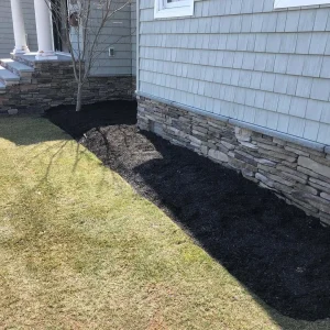 Mulched Garden Bed House Suffolk County New York