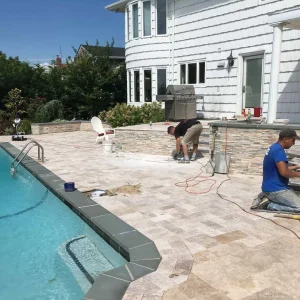 Poolside Patio Renovation Suffolk County New York