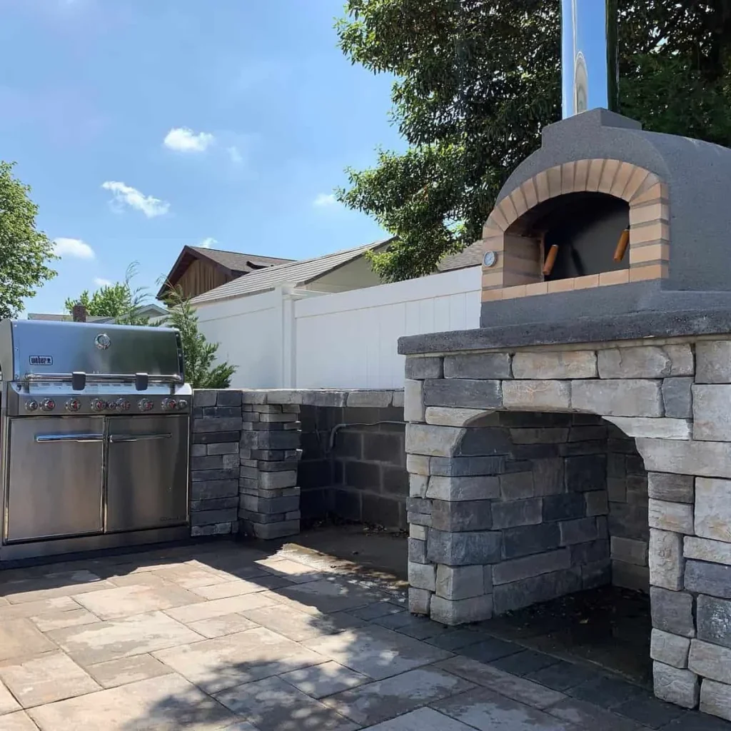 Outdoor Kitchen Stone Grill Suffolk County New York