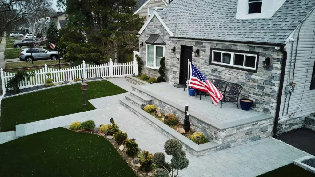Stone House American Flag Suffolk County New York