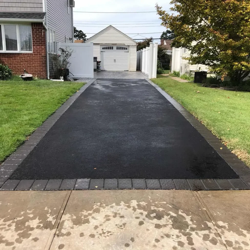 Freshly Paved Driveway Suffolk County New York