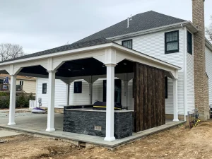 Backyard Vinyl Pavilion Structure Suffolk County New York