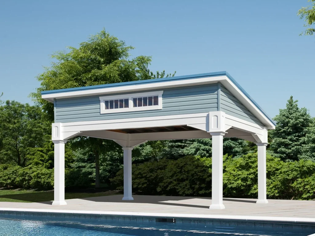 Modern Outdoor Pavilion Poolside Suffolk County New York