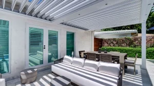 Modern Patio Pergola Seating Suffolk County New York