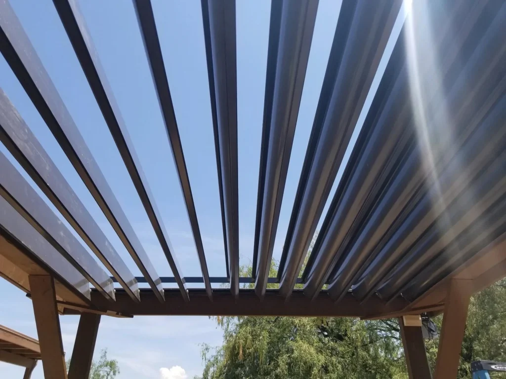 Modern Pergola Sunlight Beams Suffolk County New York