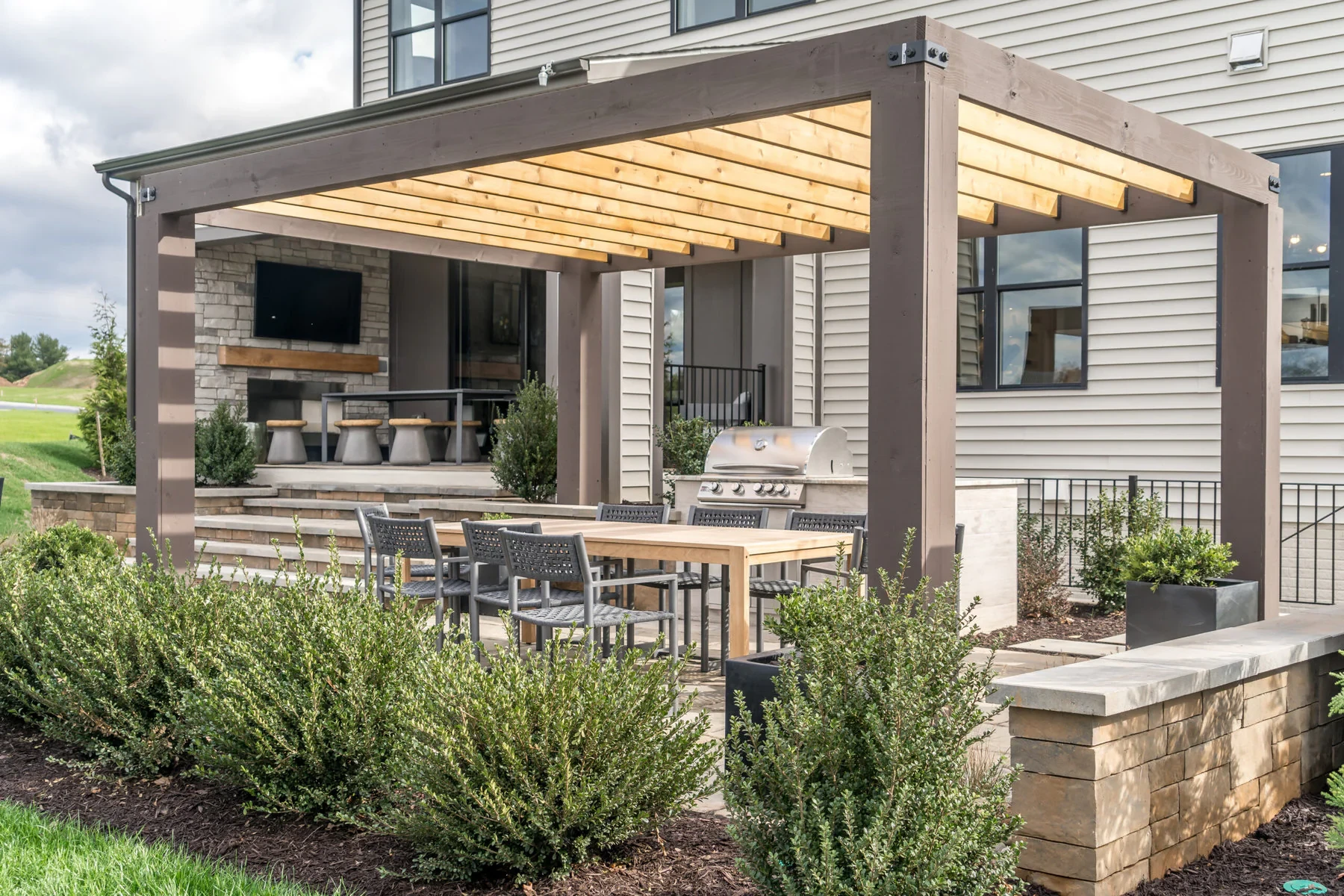 Modern Outdoor Patio Pergola Suffolk County New York