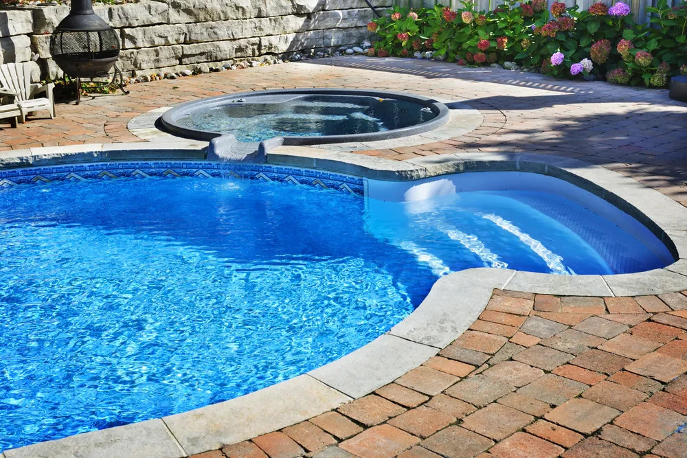 Outdoor Pool Hot Tub Backyard Suffolk County New York