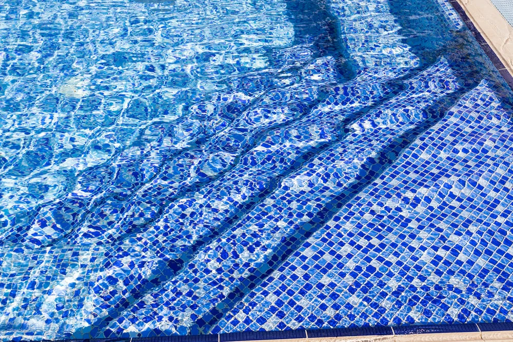 Blue Tiled Pool Water Suffolk County New York