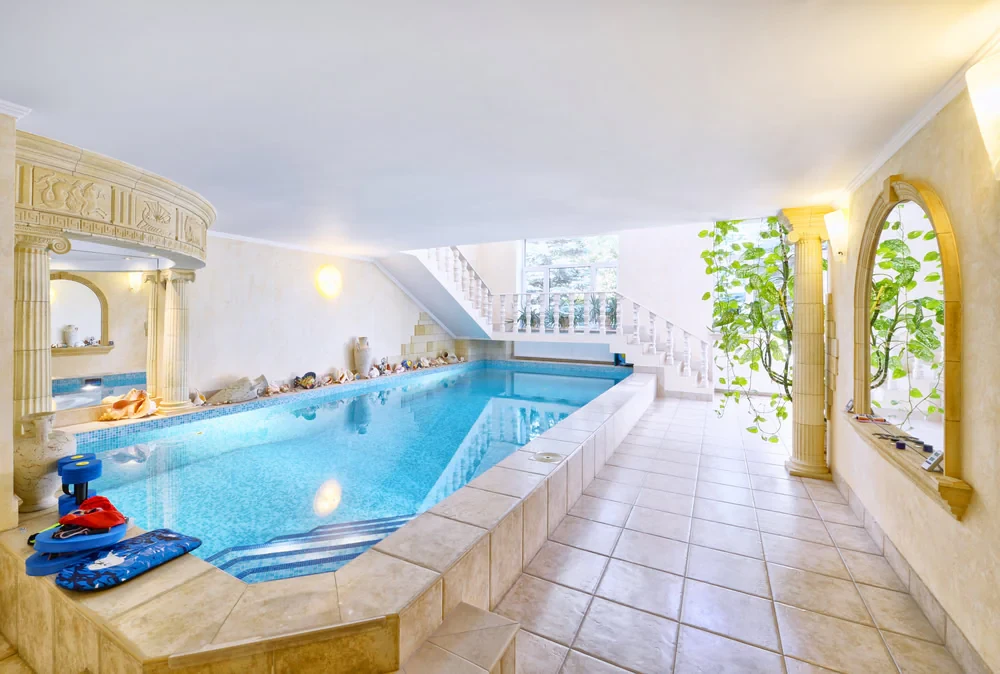 Indoor Luxury Pool Area Suffolk County New York