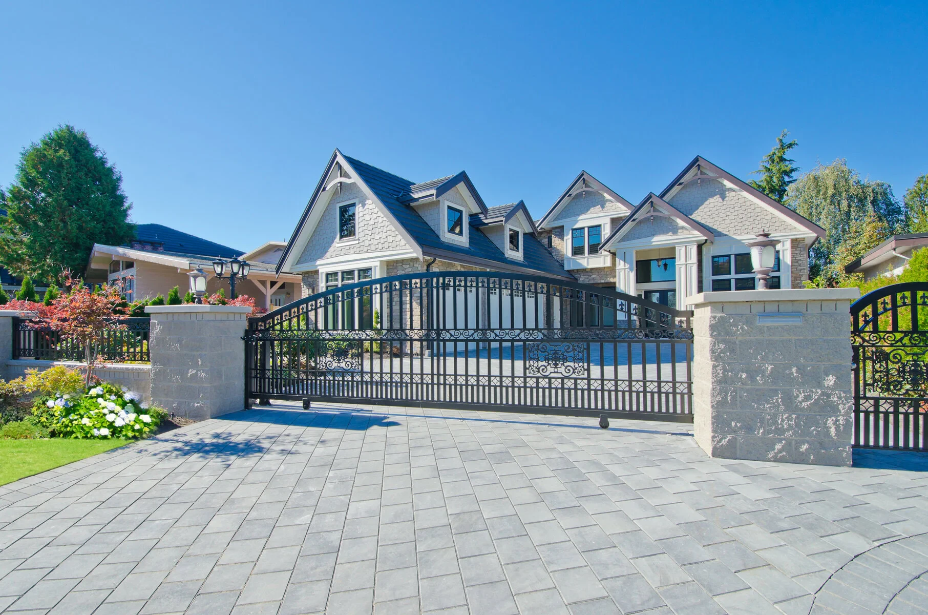 Gated Luxury House Exterior Suffolk County New York