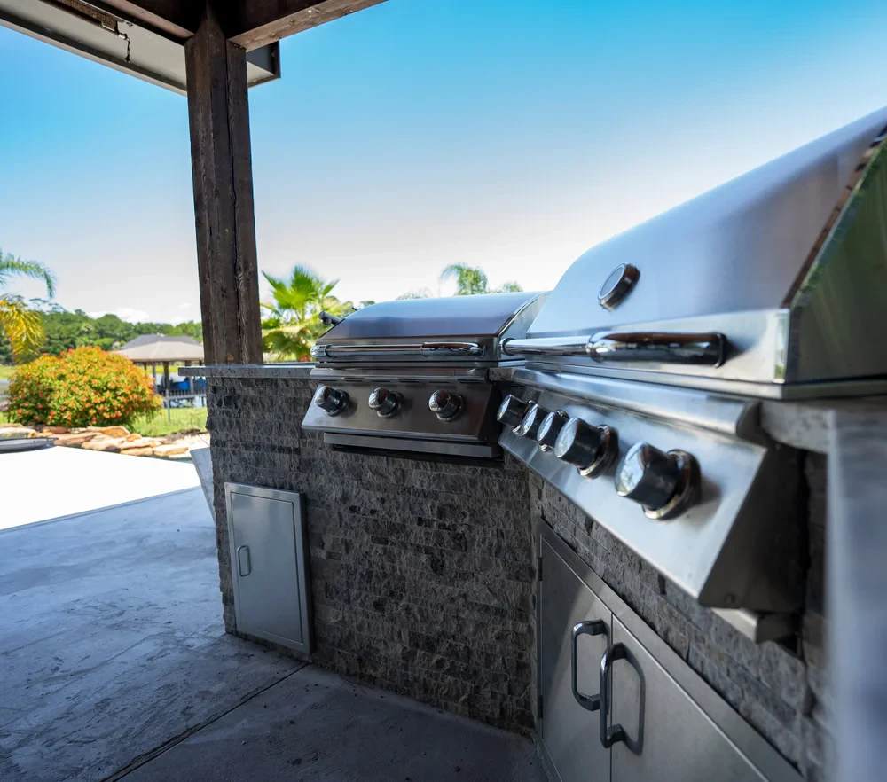 Modern Patio Grill Setup Suffolk County New York