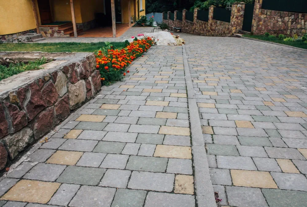 Stone Patio Garden Pathway Suffolk County New York