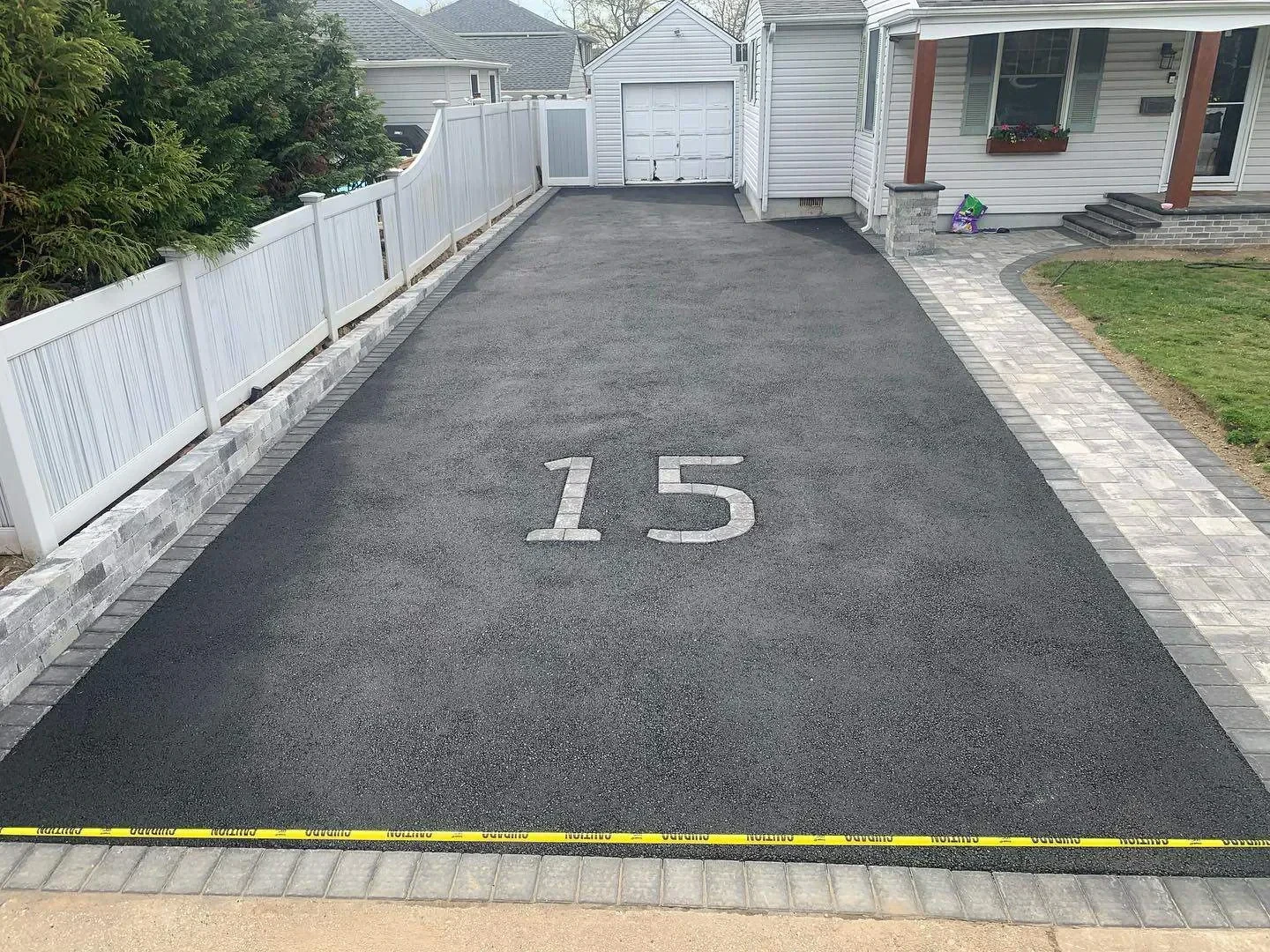 Numbered Driveway Pavers Suffolk Suffolk County New York